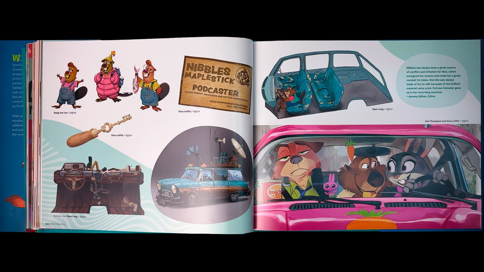 Zootopia 2 book spread — Nibbles Maplestick